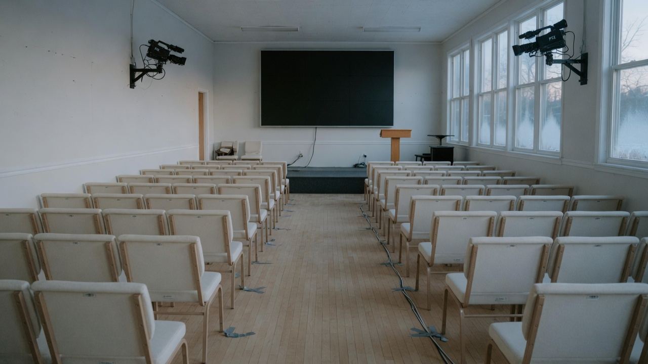 A church sanctuary
